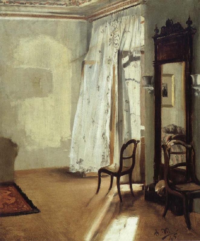 Adolph von Menzel The Balcony Room Sweden oil painting art